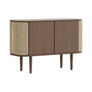 Smeđa/u prirodnoj boji niska komoda u dekoru hrasta 109x75 cm Treasures – UMAGE