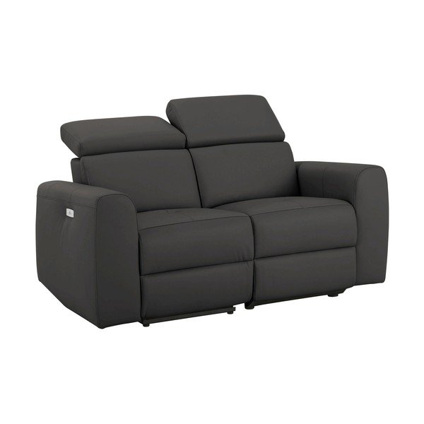 Smeđa sofa od imitacije kože 158 cm Capena – Støraa-image-1