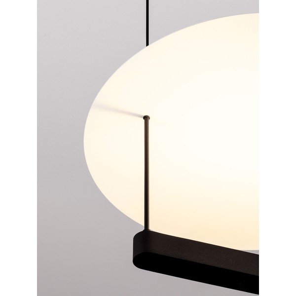 Bijela/mat crna LED viseća svjetiljka aluminijska s mogućnosti zatamnjivanja ø 40 cm Diona – Nova Luce-image-2