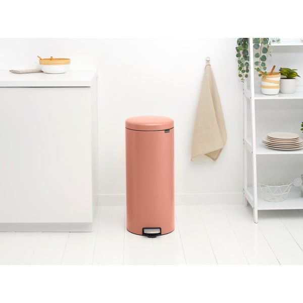Željezna kanta za smeće s pedalom u boji lososa 30 l NewIcon – Brabantia-image-1