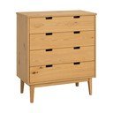 Komoda od punog hrasta u prirodnoj boji 75x85x38 cm Garrison – Rowico