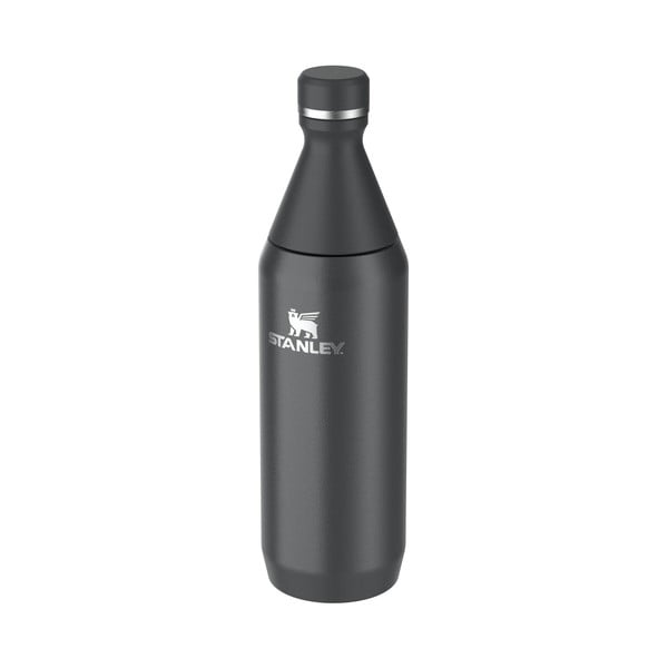 Crna termosica od nehrđajućeg čelika 600 ml All Day Slim Bottle Black – Stanley-image-1