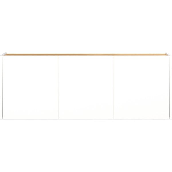 Bijeli viseći ormarić u dekoru hrasta 138x52x25 cm Libbiano – Germania-image-2