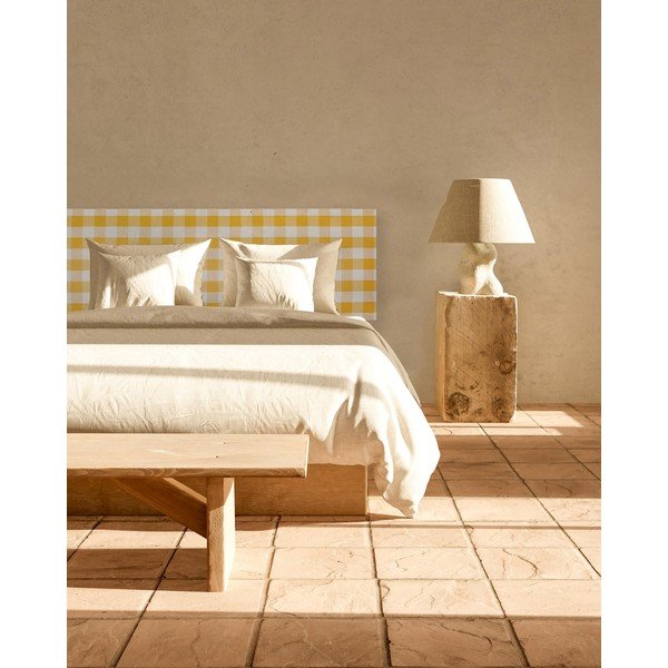 Žuto tapecirano uzglavlje 165x52 cm Billie - Really Nice Things-image-1