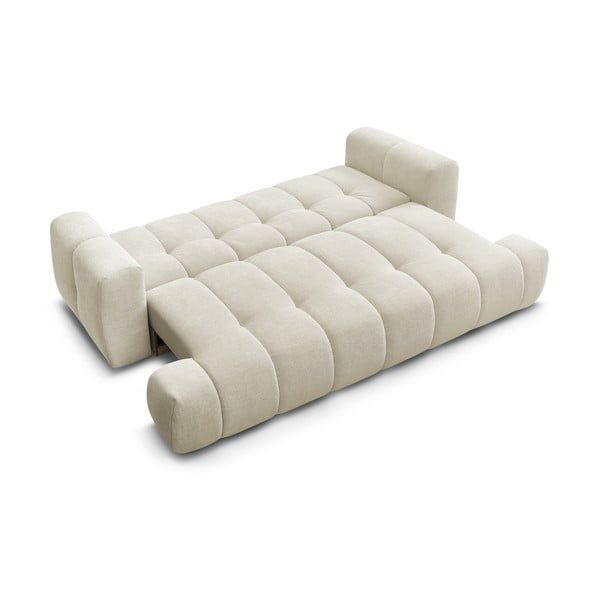 Bež sklopiva/s prostorom za odlaganje sofa 251 cm Fuji – Bobochic Paris-image-4