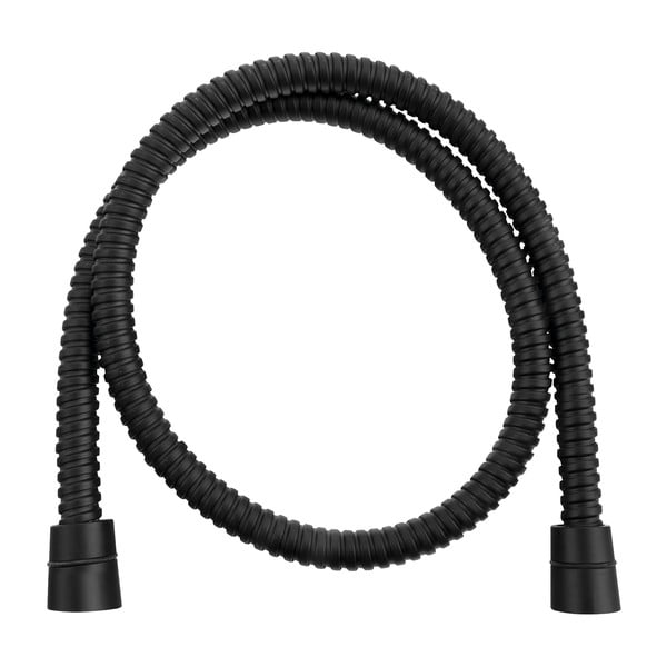 Mat crno crijevo za tuširanje od nehrđajućeg čelika Powerflex – Sapho