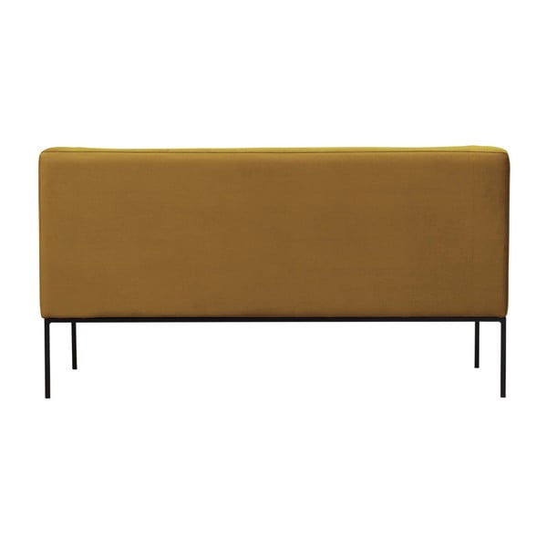 Žuta baršunasta sofa Windsor & Co Sofas Neptune, 145 cm-image-4
