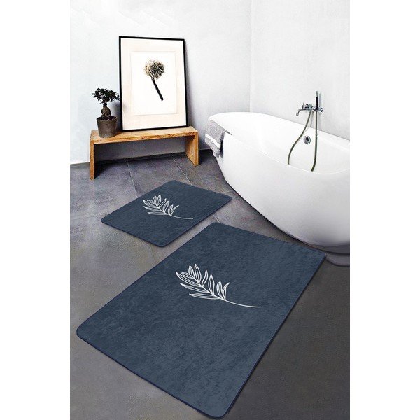 Plave kupaonske prostirke u setu 2 kom 60x100 cm – Mila Home-image-2