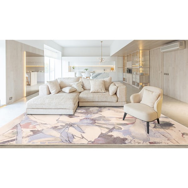 Krem vuneni tepih 200x300 cm Lilia – Agnella-image-1