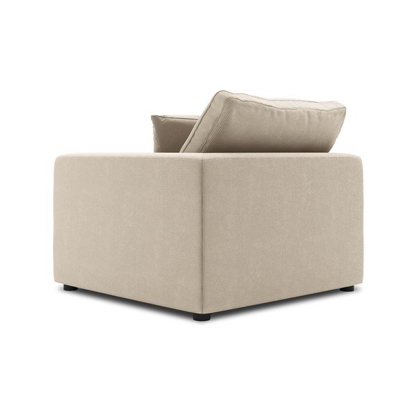 Bež kutni dio modularne sofe od samta Windsor & Co Sofas Galaxy, desni kut-image-3