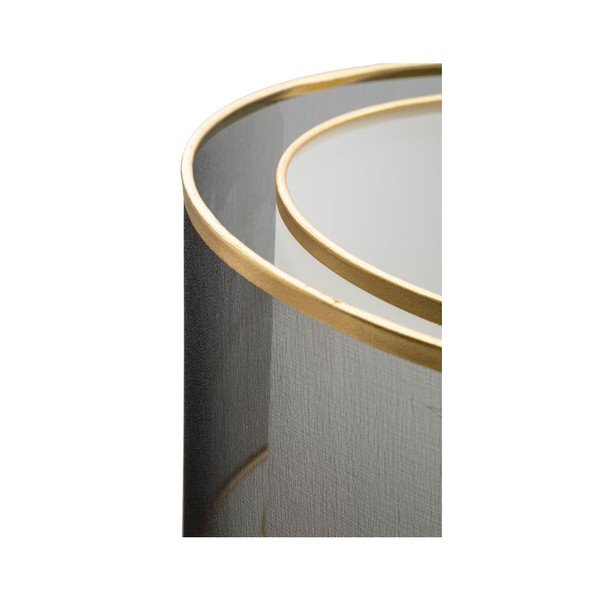 Crna/u zlatnoj boji stojeća svjetiljka s tekstilnim sjenilom (visina 153 cm) Levels – Mauro Ferretti-image-1