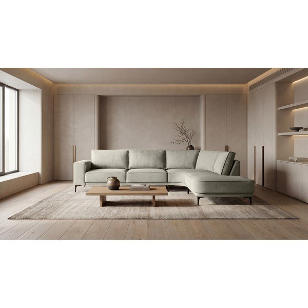 Svijetlo siva kutna garnitura (s desnim kutom) Copenhagen – Scandic-image-1