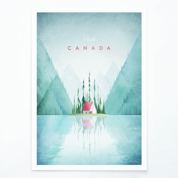 Poster Travelposter Canada, 30 x 40 cm