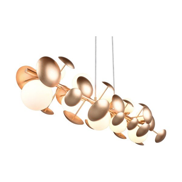 Bijela/u zlatnoj boji viseća svjetiljka sa staklenim sjenilom Bubble – Trio Select-image-1