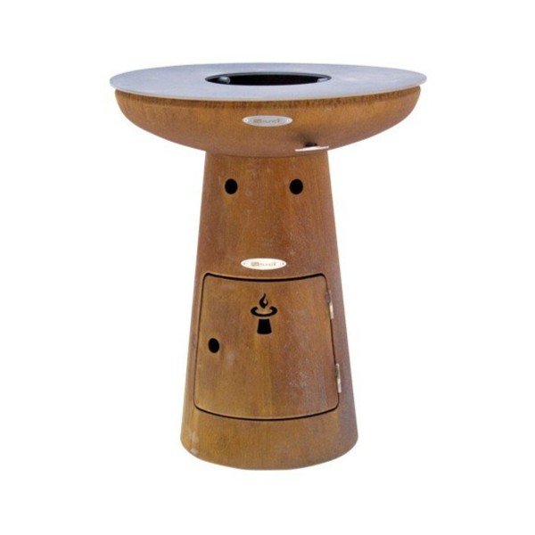 Smeđi vanjski roštilj na drva Remundi Nero S, ø 62 cm-image-2