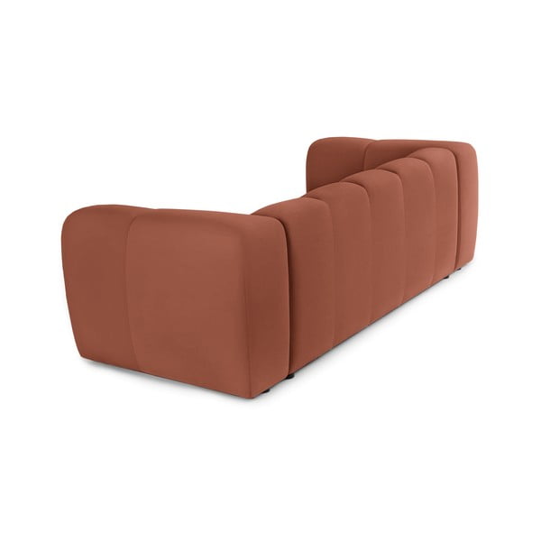 Baršunasta sofa boja terakote 225 cm Cube – Bonami Selection-image-4