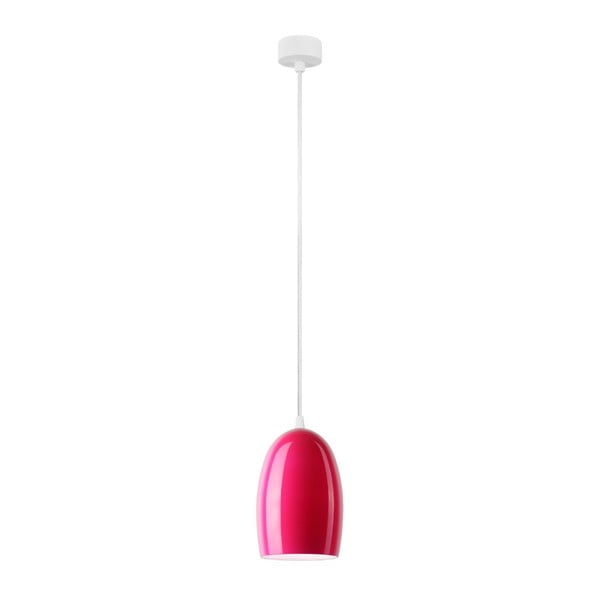 Ružičasta stropna svjetiljka s bijelim kabelom Sotto Luce Ume