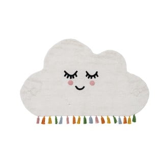 Bijeli pamučni dječji tepih 90x150 cm Cloud – Ixia