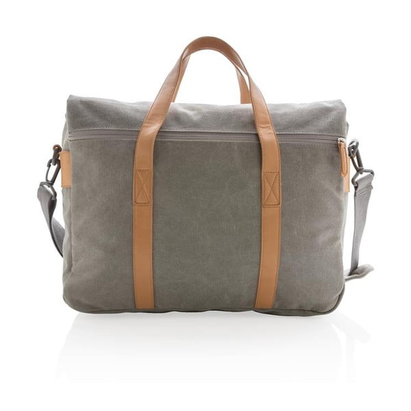 Siva platnena torba za laptop 15,6'' XD Collection, 16 l-image-2