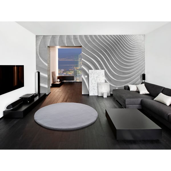 Sivi tepih Universal Fox Liso, Ø 120 cm-image-1