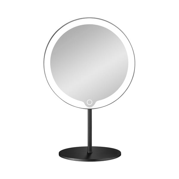 Crno kozmetičko ogledalo s LED pozadinskim osvjetljenjem Blomus Modo