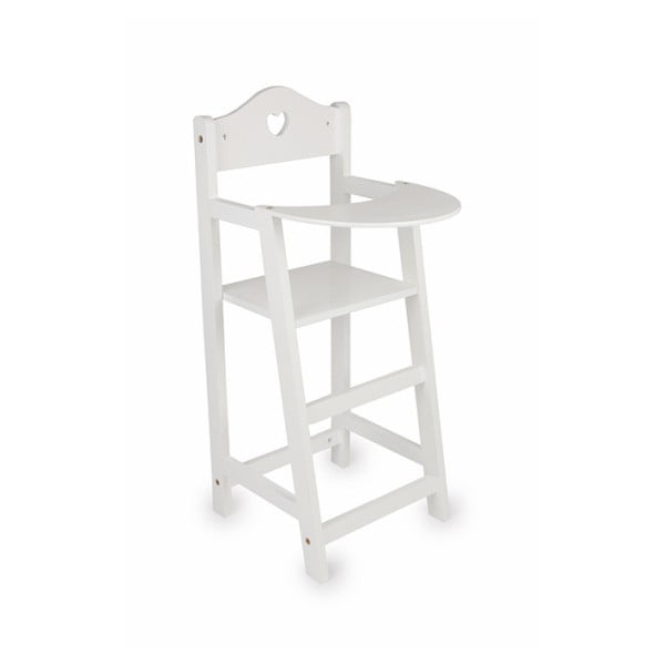 Bijela drvena stolica za lutke Legler Doll`s