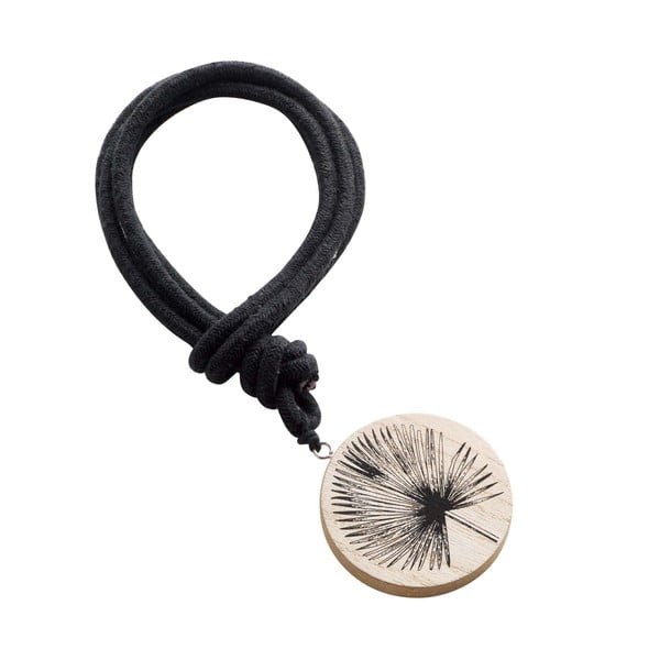 Drvena/tekstilna kopča za zavjese Teaky – douceur d'intérieur