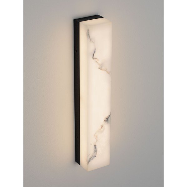 Bijela/mat crna LED zidna lampa u kamenom dekoru Shado – Nova Luce-image-4