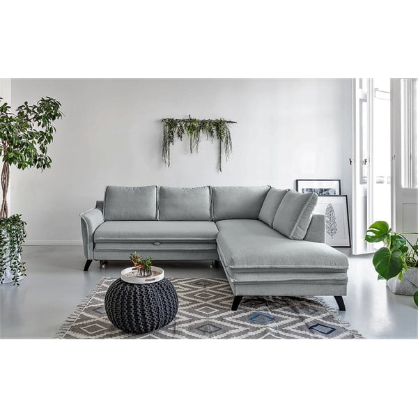 Siva kutna garnitura na razvlačenje, desni kut, Miuform Charming Charlie L-image-1