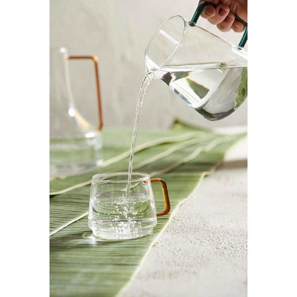 Stakleni vrč za mlijeko petrolej boje 540 ml Dilacia - Sema-image-1