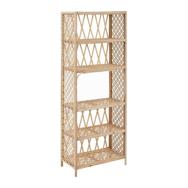 Biblioteka u prirodnoj boji od bambusa 64x171 cm Ratán – Ixia