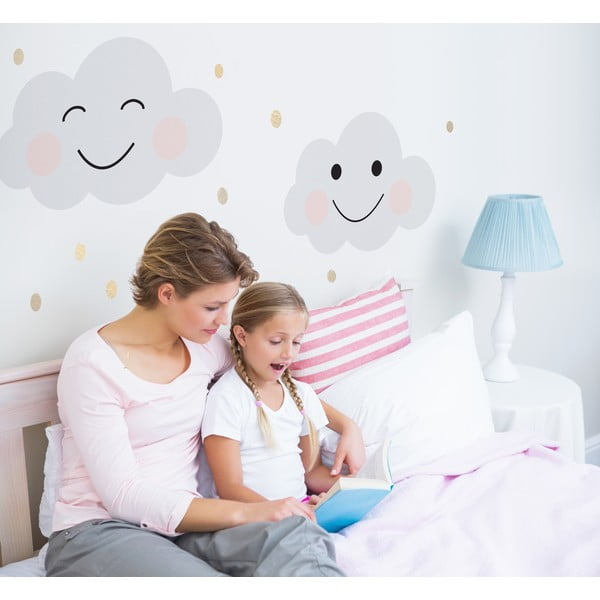 Set od 3 zidne naljepnice Dekornik Cloud Smile-image-1