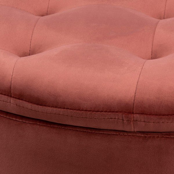 Koraljno rozi podnožnik baršun Actona Retina, 60 cm-image-2