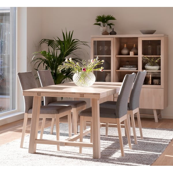 Blagovaonski stol od mat lakiranog hrasta Rowico Brooklyn, 170 x 95 cm-image-1