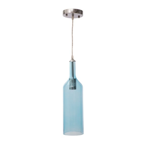 Plava privjesna svjetiljka Mauro Ferretti Bottle