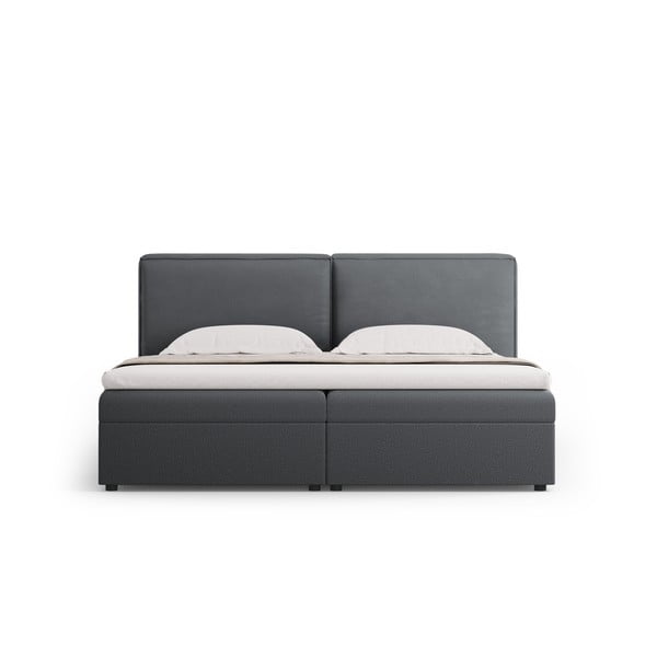 Tamno sivi boxspring krevet s prostorom za odlaganje 160x200 cm Arendal – Cosmopolitan Design-image-4