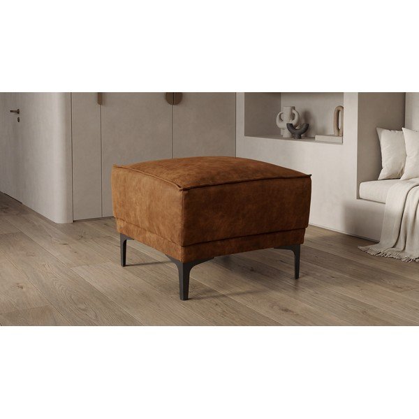 Konjak smeđi tabure od imitacije kože Copenhagen – Scandic-image-4