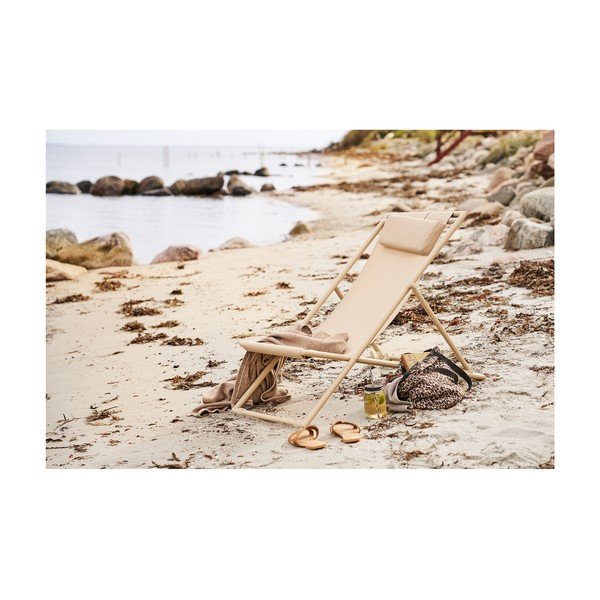 Bež metalna vrtna ležaljka Curtis – House Nordic-image-1