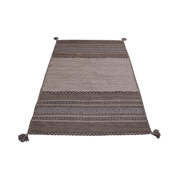 Sivo-bež pamučni tepih Webtappeti Antique Kilim, 70 x 140 cm