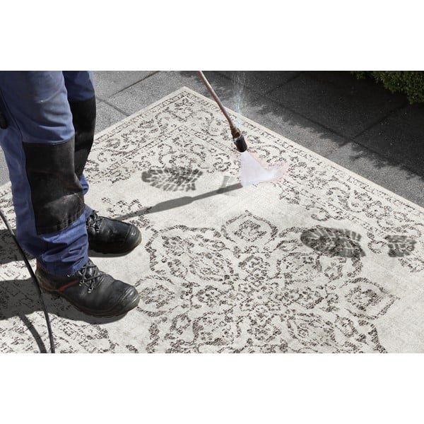 Sivo-krem vanjski tepih NORTHRUGS Tilos, 120 x 170 cm-image-3