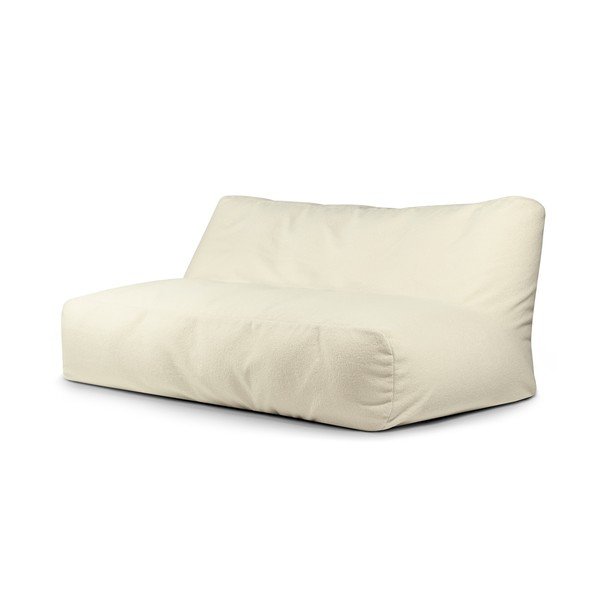 Krem vreća za sjedenje od bouclé tkanine Sofa Tube 190 – SLOWDOWN