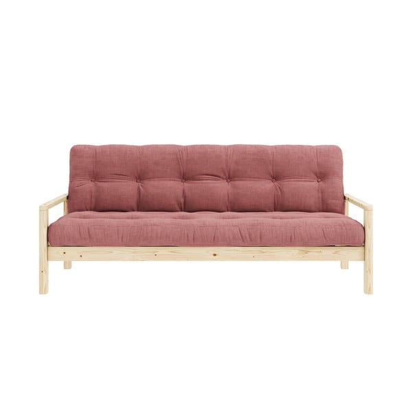 Ružičasta sklopiva sofa 205 cm Knob – Karup Design