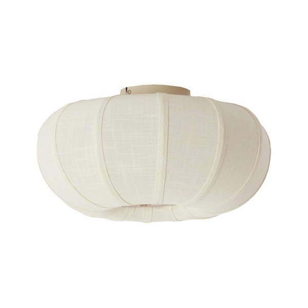 Krem stropna svjetiljka s tekstilnim sjenilom ø 40 cm Zosia – Light & Living