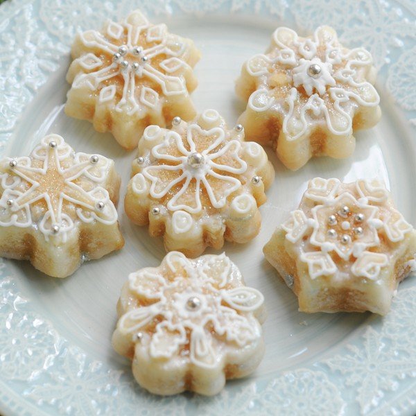 Kalup za 6 mini kuglofa u srebrnoj boji Nordic Ware Snowflakes, 700 ml-image-1