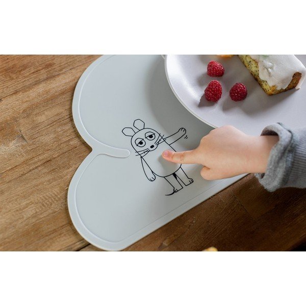 Sivi silikonski podmetač Kindsgut Mouse, 49 x 27 cm-image-3