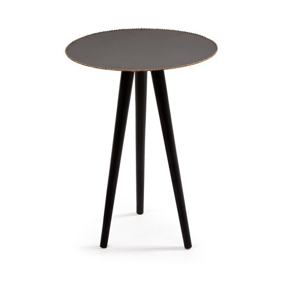 Crni stolić La Forma Pearson, visina 35,5 cm