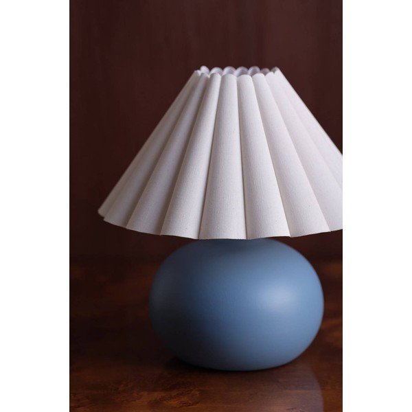 Bijela/plava stolna lampa keramička (visina 34 cm) Crasso – Jotex-image-2