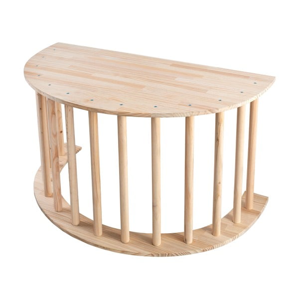 Ljuljačka od masivnog bora u prirodnoj boji 60x100x60 cm Montessori – Little Nice Things-image-3