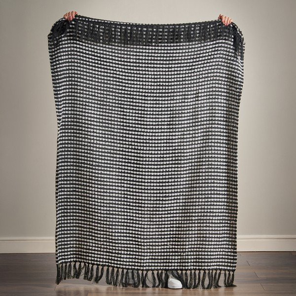 Crna deka 125x150 cm Stab Stitch – Catherine Lansfield-image-3