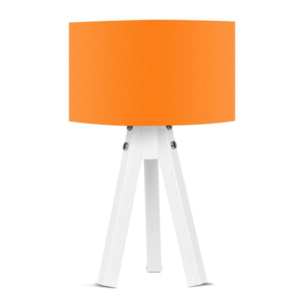 Stolna lampa Kate Louise Bianca s narančastim sjenilom